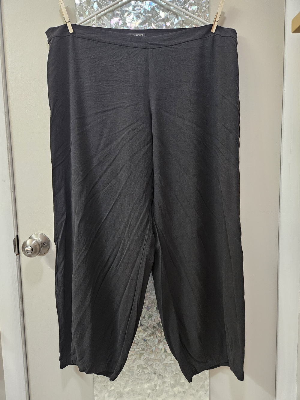 Eileen Fisher Silk Black Balloon Pants - Sz XL